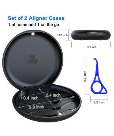 Orthodontic Aligner Cases Set with Removal Tools - Strong Magnetic Closure for Invisalign & Mouth Guard - Buy Online on GoSupps.com