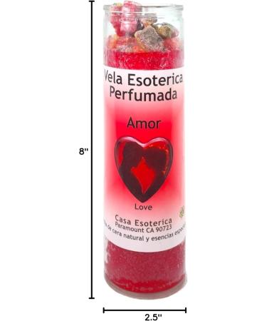 Buy Love Palm Wax Spiritual Intention Spell Candle - Red | Vela CASA Esoterica Perfumada (Amor) - International Shipping Available - Buy Online on GoSupps.com