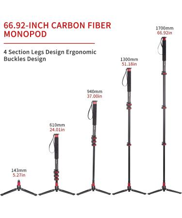 Avella A324D Aluminum 67 Inch Camera Monopod - Professional Telescopic Video Monopod with Tripod Base for DSLR Cameras - Buy Online on GoSupps.com