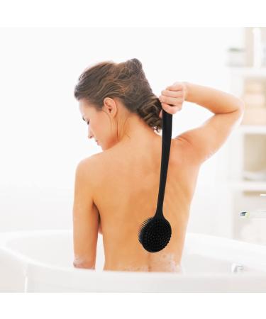 Fomiyes Ergonomic Silicone Back Brush - Shower Scrubber for Women | Peeling & Exfoliating Bathing Brush - Buy Online on GoSupps.com