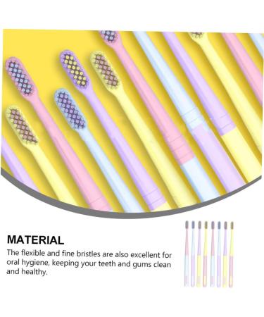 Gleavi 8-Pack Manual Toothbrush Set - Soft & Sensitive Ice Cream Designs for Kids & Family | Reusable Travel-Friendly Eco-Friendly Plastic - Buy Online on GoSupps.com