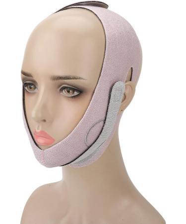 Qukaim Facial Slimming Strap Face Lifting Band V Line Elastic Graphene Breathable Adjustable Face Slimming Bandage Strap in Pink and Purple - Buy Online on GoSupps.com