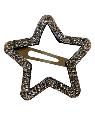 xbiez Rhinestone Star/Cloud Shape Snap Hair Clip Spring Summer Headwear for Woman Girls Taking Photo Shopping Travel Anti-slip 4