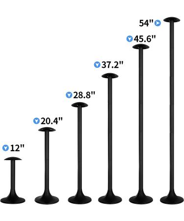 NEXCOVER Boat Cover Support Pole | Adjustable Height 12-54 | 6-Stage Extension ABS Pole for Boat Cover | Reinforced Support System | Black (1 Pack) - Buy Online on GoSupps.com