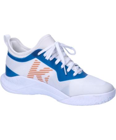 Buy Kempa Unisex Kids Kourtfly Jr Sports Shoes 39 EU - White Blue | International Shipping Available - Buy Online on GoSupps.com