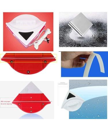 CTCOIJRN Magnetic Window Wiper Glass Cleaner Brush Tool Double Side Magnetic Brush Window Glass Brush 15-24Mm for Washing Household Wiper - Buy Online on GoSupps.com