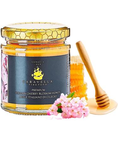 4x Cherry Blossom Honey 250g Caravella Fine Food Italian Spring Blossom Pure Raw Light amber colored with fruity floral notes Rich in antioxidants and vitamins Ideal for tea Cheese Breakfast - Buy Online on GoSupps.com