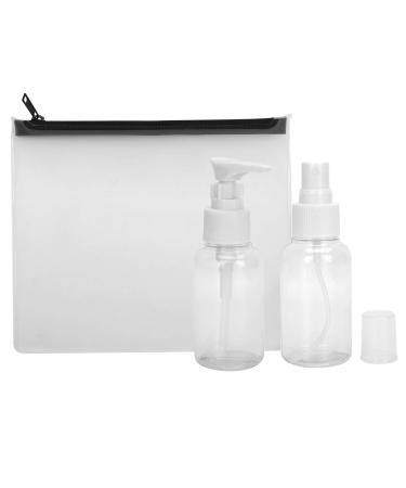 Verdant Touch Empty Spray Bottle Portable Travel Spray Bottle Refillable Lotion Toner Bottle with Storage Bag