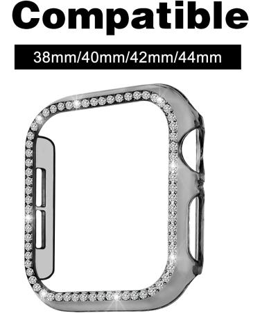Sparkling Diamond Bling Watch Case for iWatch Series 6/5/4/SE - 8 Colors (44mm) - Buy Online on GoSupps.com