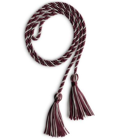 Endea Graduation Single Honor Cord - Maroon/Silver - Durable and Stylish - Buy Online on GoSupps.com