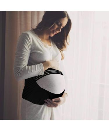 MDHAND Pregnancy Support Belt 3 in 1 Maternity Belt for Back and Hip Support - XL Black - Buy Online on GoSupps.com