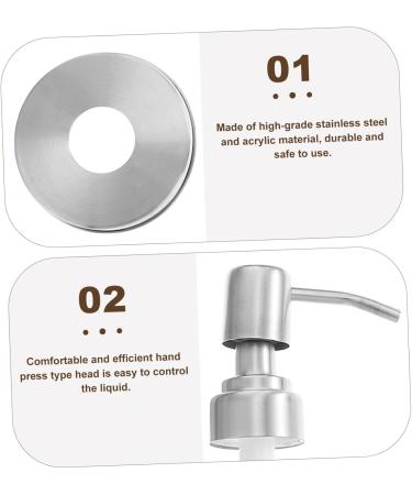 Buy Zerodeko 5 Sets Metal Mouth Covers & Rustic Home Accessories | Soap Foam & Lotion Storage Ideal for Modern Homes - Buy Online on GoSupps.com