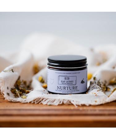 Emulsified Face Sugar Scrub, Organic squalane oil/Castor oil: infused Chamomile, Kokum Butter, Purple Clay, Colloidal Oatmeal, Manuka Honey-Gentle exfoliant: Dry/Sensitive/Acne-Prone (NURTURE) NUTURE - Buy Online on GoSupps.com