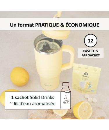 Qwetch SOLID DRINKS 12 Pastilles d'hydratation avec Vitamines C & B Boisson Sans Sucres Saveurs Litchi & Goyave Vegan Z ro Calories Fabriqu en France - Buy Online on GoSupps.com