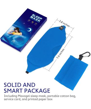 Mavogel Cotton Sleep Mask - Breathable Light Blocking Eye Mask for Comfortable Sleep Travel & Shift Work - Soft Sleep Eye Cover (Cobalt Blue - Buy Online on GoSupps.com