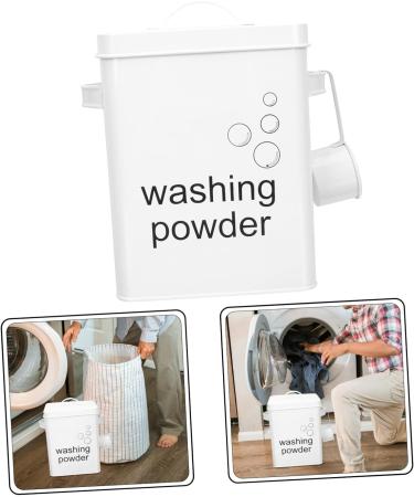 TIDTALEO washing powder storage bucket dispenser snack laundry organizer laundry container laundry soap dispenser fabric softener dispenser wrought iron at home laundry - Buy Online on GoSupps.com