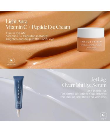 Summer Fridays Jet Lag Night Eyes S rum - Traitement nourrissant pour les cernes - Aide hydrater le lissage raffermit et enflamme - Enrichi en glyc rine pour hydrater - Buy Online on GoSupps.com