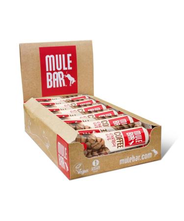 MULEBAR - Box of 24 Energy Gels - Coffee - Energizing - Ultra Caffeinated - 2IN1 - Pure or Diluted Gel - Easy to Digest - 100% Natural and Vegan - 37gr