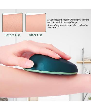 Nano Epilator - Painless Portable & Reusable Hair Removal | Permanent & Washable (Dark Green) - Buy Online on GoSupps.com
