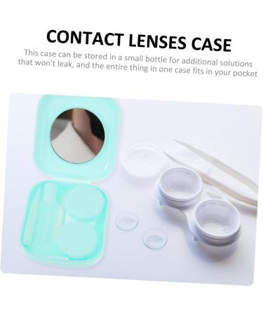 Homsfou Colored Contact Lens Container Kit | Shiny Frame Travel Case & Storage Box | International Shipping Available - Buy Online on GoSupps.com