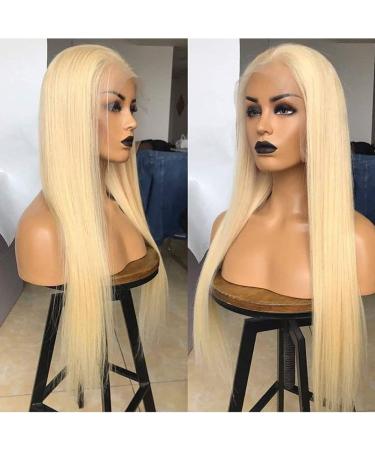 Tuneful 28 Inch 613 HD Lace Frontal Wig - 180% Density Straight Blonde Human Hair Wig for Black Women - Pre Plucked with Baby Hair - 13x4 Blonde Lace Front Wigs - Buy Online on GoSupps.com