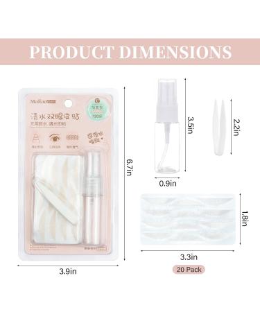 Invisible Eyelid Lift Strips - 240pcs Instant Eyelid Stickers for Hooded Droopy Eyes - Waterproof & Natural Fiber Eye Tapes - Buy Online on GoSupps.com