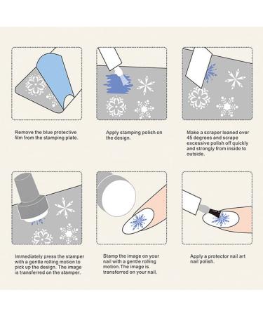 French Tip Nail Stamping Plate Set - Stainless Steel Nail Art Template for French Nail Designs - French Tip Stamp for DIY Nail Art - Buy Online on GoSupps.com