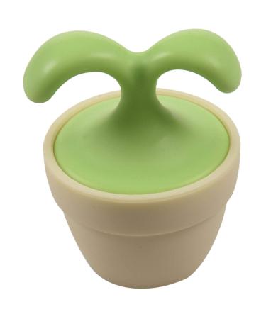 Jikoiuty Mini Plastic Green Leaf Shaped Grip Relaxing Body Foot Roller Ball Massager