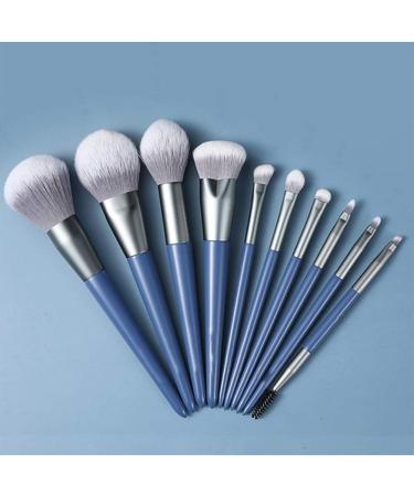 Premium Synthetic Makeup Brush Set - 10 Essential Brushes for Foundation Concealer & Eyeshadow - International Shipping Available - Buy Online on GoSupps.com