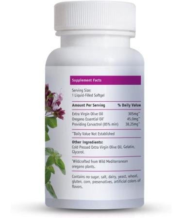 Teliaoils Wild Oregano Oil Softgels Capsules - High Carvacrol | 60 Quality Softgels - Buy Online on GoSupps.com