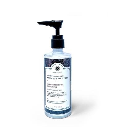 AFTER SUN UNISEX FACE FOOD with Natural Ingredients like Aloe Vera and Baobab Sunburn Relief Heals Soothes and Moisturizes Skin after Sun Exposure. Infused with Hyaluronic Acid 4 fl oz