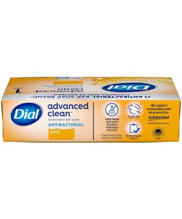 Dial Advanced Clean Antibacterial Deodorant Bar Soap - Gold Scent 4 Oz 36 Bars | International Shipping Available - Buy Online on GoSupps.com