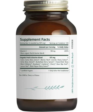 Pure Synergy Pure Radiance C Powder 4 oz - Vitamin C Boost for Radiant Skin - Buy Online on GoSupps.com