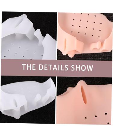 DOITOOL Bunion Forefoot Pad - 2 Pairs | Hallux Valgus Toe Separator & Thumb Straighteners | Front Cushions for Bunion Care | Assorted Colors - 8.5X5.5cm - Buy Online on GoSupps.com