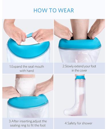 Buy Besumyn Waterproof All-in-Legs Cover for Showering & Swimming | Protect Toes Ankles & Leg Wounds Internationally - Buy Online on GoSupps.com