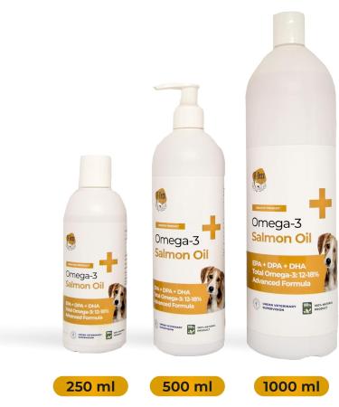 RF-Deer - Norwegian Salmon Oil for Dogs Cats and Horses 250 ML - 1 piece - Omega-3 Fish Oil Health Joints Digestion - 2 in 1 Pump Dark Bottle Anti-Oxidation Flip Top - Buy Online on GoSupps.com