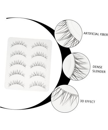 minkissy 5 Pairs Fake Eyelashes Volume Eyelashes False Lashes Faux Pesta as Postizas Naturales Makeup Lashes Lash Extension Accessories Beauty Eyelashes 3d Decorate Sharpen Artificial Fiber - Buy Online on GoSupps.com