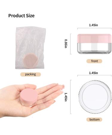24 Pcs PAMIYO 10ml Clear Empty Jars - Pink Cream Jars for Skincare | International Shipping - Buy Online on GoSupps.com