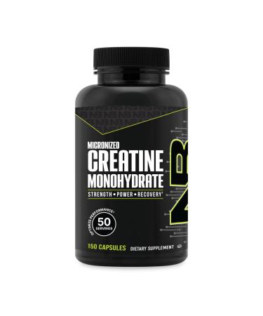 NutraBio Micronized Creatine Monohydrate Capsules Creatine Monohydrate Pills Kosher Creatine Supplements Supports Muscle Energy Strength and Growth for Men and Women 2500mg 150 Capsules
