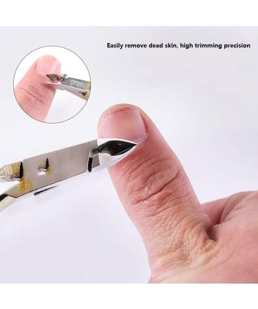 SVAASA Nail Clippers Nail Cuticle Scissors Stainless Steel Manicure Pedicure Tools Golden/Silver Dead Skin Scissor Nipper Clipper Tool Manicure Tools - Buy Online on GoSupps.com