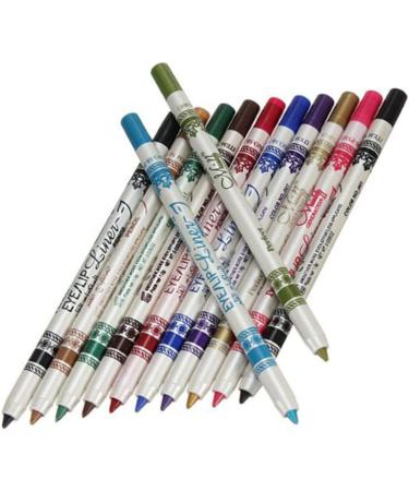 Healvian 2 Pieces 12 12 in 1 Makeup Pencils Glitter Lip Eyebrow Liner For Parties Weddings School - Buy Online on GoSupps.com