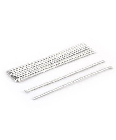 Qtqgoitem Earpick Earwax Remover Curette Cleaning Tool Silver Tone 10pcs (Model: 4e2 613 16a 485 3ec)