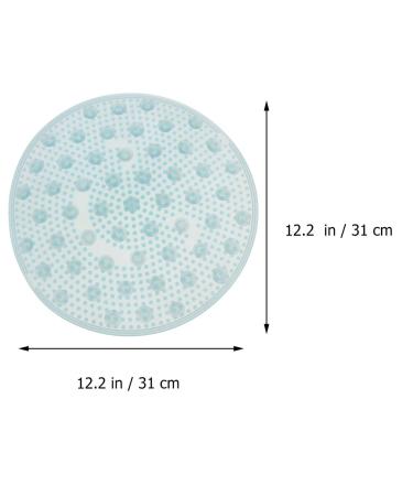 Exceart Bathroom Massage Pad - Silicone Foot Scrubber Mat for Shower & Laundry | Foot Rub & Clean | Blue - Buy Online on GoSupps.com