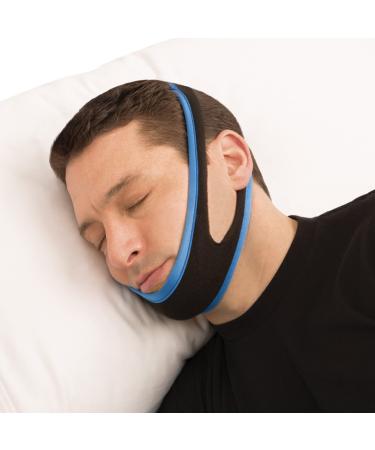 Collections Etc Bedtime Anti-Snore Chin Strap - Comfortable Design Cradles Jaw for Optimal Position to Reduce Snoring, Medium