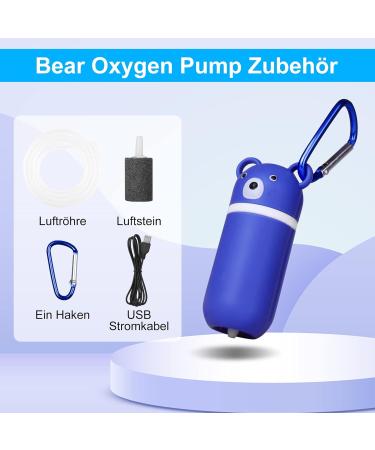 Quiet USB Air Pump for Aquarium - Portable Mini Oxygen Pump with 1.5m Cable Air Stone & Silicone Hose - Ideal Aquarium Accessories - Buy Online on GoSupps.com