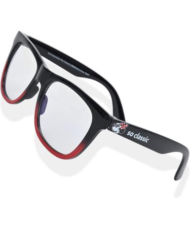 Minnie Mouse Blue Light Blocking Glasses for Women | Stylish Red/Black Computer Eyewear with Pouch | Screen Protection - Buy Online on GoSupps.com