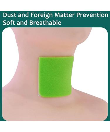 Vduck Breathable Neck Air Tube Stickers - 20PC Medical Stoma Protection Dust-Resistant Cover Health & Security - Black & Green - Buy Online on GoSupps.com