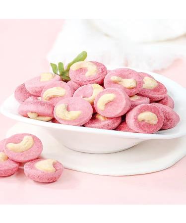 Freeze-dried Strawberry with Cashew kernel 100g Instant snack nuts Crispy sour sweet Mixed dried fruits - Buy Online on GoSupps.com