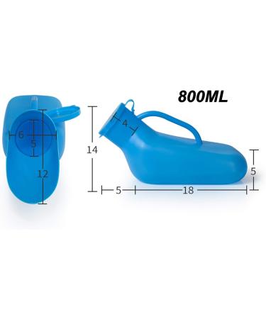 GRISDEPPD 800ml Unisex Urine Bottle Portable Urinal Pee Bottles Car - Buy Online on GoSupps.com