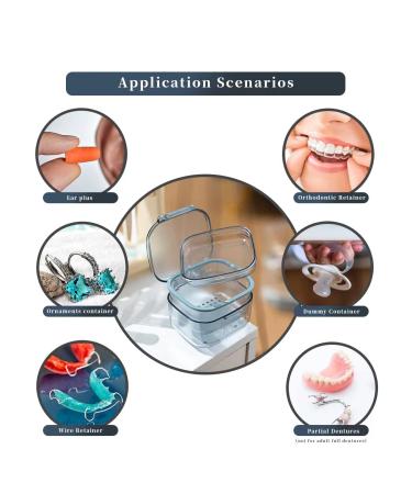 LONU Retainer Case with Removable O-Ring Seal - Portable Aligner Holder for Daily Use & Travel - Magnetic Closure - Blue (Large) | Ideal for Girl Boy Women Men - Buy Online on GoSupps.com